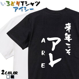 【長袖・ドライ有】野球系Tシャツ【来年こそアレARE】 おもしろTシャツ ネタTシャツ 文字Tシャツ ギフト プレゼント メッセージ 名言 団体 ウケ狙い 誕生日 記念日 職場 飲み会 推し活 出し物 発表会 学生 タイガース 阪神 応援 岡田監督