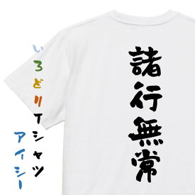 【長袖・ドライ有】ネタ系Tシャツ【諸行無常】おもしろTシャツ ネタTシャツ 文字Tシャツ ギフト プレゼント 贈り物 メッセージ 名言 団体 ウケ狙い 誕生日 記念日 職場 飲み会 推し活 出し物 発表会 学生