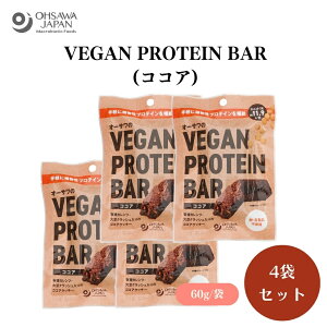 I[TVEGAN PROTEIN BAR(RRA) 2{(60g) x4 kCYgpAÖɁuI[T̗L@[vVbvvgpAL@JcƑ哤NbVH̃ANZgɁAَq