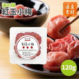 海の精 紅玉小梅 120g 梅干 小粒 小ぶり 小さめ 小さい 一口サイズ 国産梅干し 国産梅干 国産 うめぼし 梅干し 梅干 無添加 有機しそ使用 国産 梅 小梅 甘味料不使用 着色料不使用 美味しい おいしい 人気 食べやすい