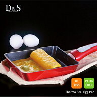 【エントリー＋P5倍全商品対象】D&S サーモフィールエッグパン フライパン 18cm レッド DSTE18-BKRE 卵焼…