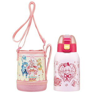 スケーター 水筒 キッズ ワンタッチ 400ml 定番 直飲み 保冷 ステンレス ステンレスボトル カバー かわいい キャラクター ステンレス ロック機能付き 子供 こども 子供用 小学生 女の子 KSTCH4/