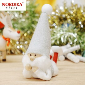 ノルディカニッセ 寝転がるサンタ サイレントナイト NRD120609 木製 人形 デンマーク クリスマス プレゼント ギフト 飾り 窓 子供 大人 おもちゃ 北欧 インテリア