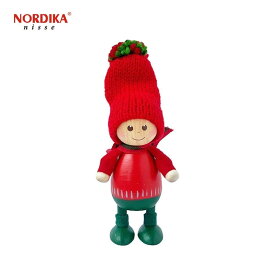 ノルディカニッセ ツインズ 赤いセーターのふとっちょ男の子 NRD120770 木製 人形 デンマーク クリスマス プレゼント ギフト 飾り 窓 子供 大人 おもちゃ 北欧 インテリア