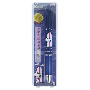 サンスター文具 Dr.Grip 4+1 スヌーピー メール便対応 4色 油性ボールペン シャープペン 多機能ペン シャーボ 文具 文房具 筆記用具