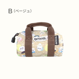店内全品対象エントリー＋P5倍★サンスター文具 ちいかわ OUTDOOR ペンケース メール便対応 アウトドア 筆箱 文具 大容量 布 可愛い ブルー ベージュ OD28 ロールボストンバッグ型