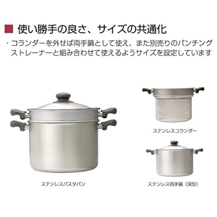 楽天市場】【エントリー＋P5倍全商品対象】柳宗理 ステンレス パスタ 