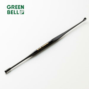 グリーンベル チタン製 2way 耳かき ブラック G-2300 日本製 匠の技 チタン とれる スクリュー 型 スパイラル メール便対応
