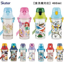 スケーター 日本製 水筒 プラ キッズ 子供 480ml PSB5TR 直飲み プラスチック クリアボトル ランチグッズ 軽量 食洗機対応/