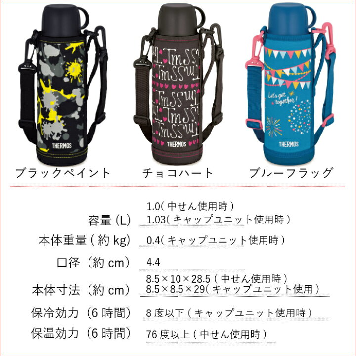 楽天市場 あす楽 水筒 マグ 1リットル サーモス キッズ 子供 スポーツドリンク対応 カバー おしゃれ ２way 直飲み コップ付き 1l ステンレス 水筒 マグ 保冷 保温 Fho 1001wf 運動会熱中症対策グッズ 運動会 彩り空間