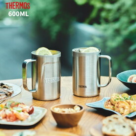 サーモス タンブラー ジョッキ マグカップ 600ml 食洗機対応 真空断熱 ステンレス JDK-600 ビール THERMOS コーヒー
