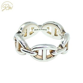 【中古】HERMES エルメス シェーヌダンクルリング　#52 アンシェネ　シルバー925　 リング・指輪 SV925 5.88g 12号 シルバー ユニセックス