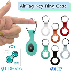 AirTag p VR TPU GA^O P[X h~ GA^OP[X L[O apple ی  h~ ɋ G肪 /Devia AirTag Key Ring