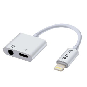 DEVIA 2in1 Lightning to 3.5mm �C���z�� �ϊ��A�_�v�^ �I�[�f�B�I�A�_�v�^�[ �[�d���Ȃ��特�y�������� AUX�I�[�f�B�I�ϊ��P�[�u�� �@iPhone ���C�g�j���O�P�[�u�� �A�E�g���b�g�Z�[���i