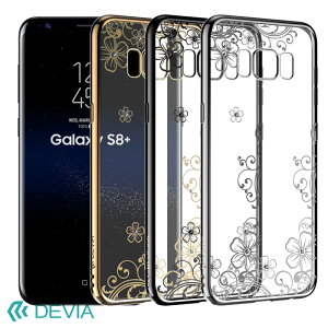 Galaxy S8Plus p TChbL XtXL[ Xg[ ԕ t[ ^ \tgP[X bL NA  S[WX/ Devia Crystal Joyous