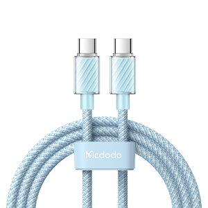 Mcdodo [dP[u }[d PD 100W Type-C to Type-C f[^ʐM Iׂ J[ iPhone 15 pro AhCh Transparent Data Cable
