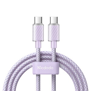 Mcdodo [dP[u }[d PD 100W Type-C to Type-C f[^ʐM Iׂ J[ iPhone 15 pro AhCh Transparent Data Cable