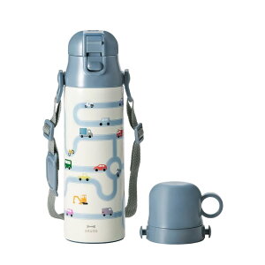 【9月度月間優良ショップ】Bruno 水筒 キッズ 2WAY 直飲み コップ キッズボトル BHK255 580ml ステンレス ブルーノ ライト ワンタッチ 子供 女の子 男の子 コップ付き 保温保冷 ショルダー 名前 シ