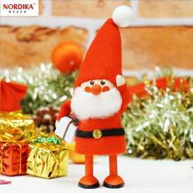 ノルディカニッセ プレゼントを持ったサンタ NRD120063 木製 人形 デンマーク クリスマス プレゼント ギフト 飾り 窓 子供 大人 おもちゃ 北欧 インテリア