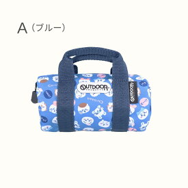 サンスター文具 ちいかわ OUTDOOR ペンケース メール便対応 アウトドア 筆箱 文具 大容量 布 可愛い ブルー ベージュ OD28 ロールボストンバッグ型
