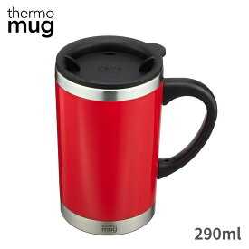 thermo mug タンブラー マグ SM16-29 290ml 蓋付き ステンレス 保温 保冷 持ち運び おしゃれ サーモマグ コーヒー SlimMug RED