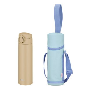 【9月度月間優良ショップ】サーモス 食洗機対応水筒 ポーチ 2点セット 500ml JOK-500 APG-502 ワンタッチ 直飲み カバー付き マグ 子供 大人 おしゃれ ステンレス ボトル 保冷 保温 軽量