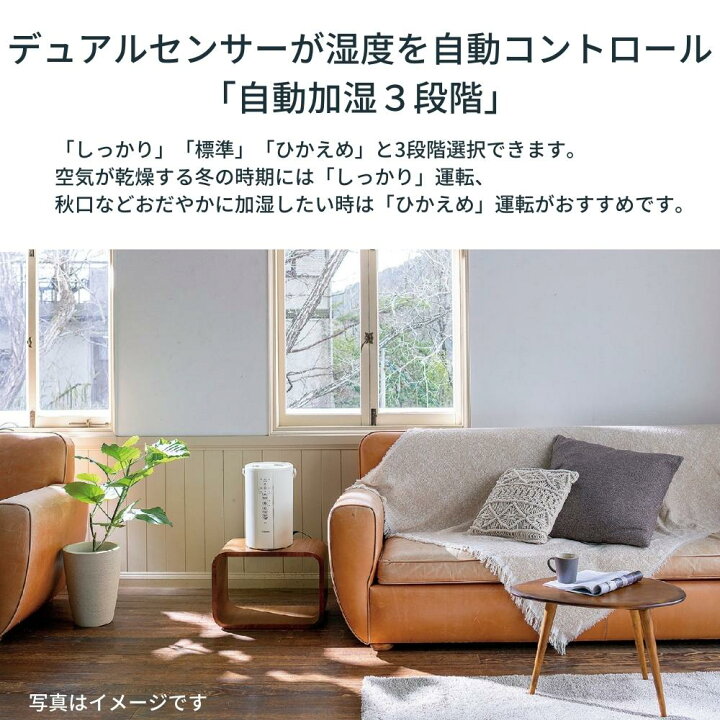 楽天市場】象印 スチーム式 加湿器 3L EE-DC35-HA グレー 6畳 8畳 10畳  