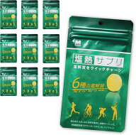 塩熱サプリ 30g(24粒入り) 10袋 レモン ミドリ安全 サプリ サプリメント タブレット 熱中症 暑さ 対策 ス…