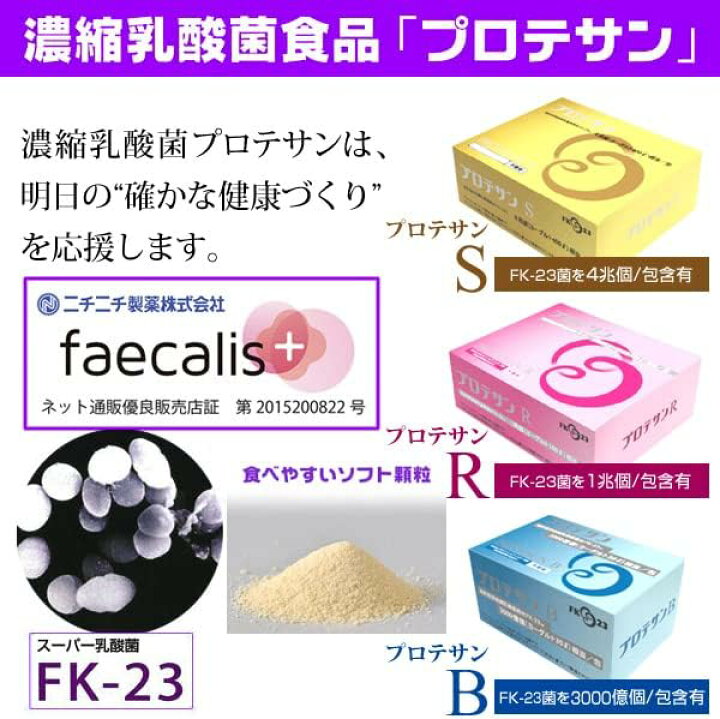 楽天市場】プロテサンR62 ソフト顆粒 FK-23乳酸菌1兆個 74.4g 1.2g×62 