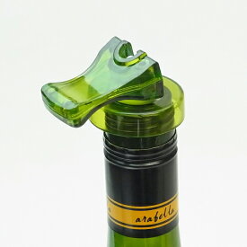 クーポン発行中 Flow ボトルストッパー グリーン ワイン ストッパー ワインポワラー ワイン栓 替え栓 ワインセーバー 保存 ワイングッズ ボトルストッパー ワインキャップ インテリア おしゃれ Wine Accessory Collection 101-8600gn