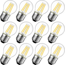 LED電球 E26口金 40W形相当 470lm フィラメント電球 シャンデリア 2700K 電球色 G45ミニ電球 エジソン電球 レトロ PSE 調光器非対応