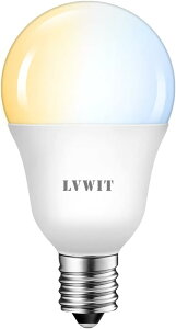 LED電球 40W形相当 E17口金 500LM 調光 調色 LEDランプ 消費電力5W 遠隔操作 昼光色 昼白色 電球色 常夜灯 広配光タイプ 省エネ 高輝度 3年保証(リモコン別売)