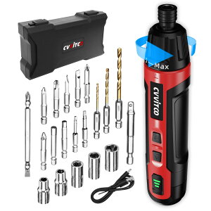 CVVITOO �d���h���C�o�[ 3.6V �R�[�h���X �h���C�o�[�L�b�g �d���g���N 6N.m �蓮 20N.m ���� USB Type-C �[�d�� �ƒ�p ���^�Ƌ� �g�ݗ��� �C�� DIY