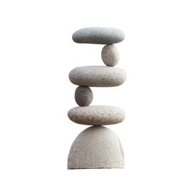 Small Side 2 Side Rock Cairn Sculpture Garden Decoration Zen Garden Pile Stone