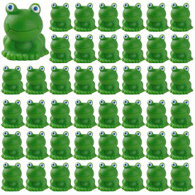 ミニカエル 200個 防水 樹脂製 カエル かわいい DIY 置物 色あせ防止 デスクトップ おもちゃ 苔 風景 庭