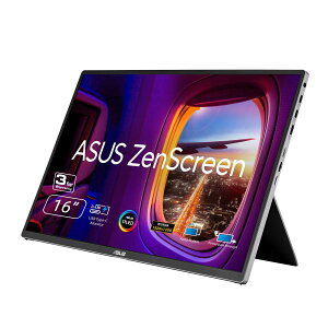 ASUS ZenScreen OLED 16�C���` 16:10 USB-C �|�[�^�u�����j�^�[ (MQ16FC) - WUXGA (1920 x 1200)�A�p���[�p�X�X���[�A������]�A�O�r�AMini-HDMI�A95% DCI-P3�A������Ȃ��A��u���[���C�g�B