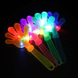 LED ハンドクラッパー 10-30個セット パチパチ 拍手 おもちゃ 手拍子 光る 発光 カラフル 拍手装置 応援グッズ パーティー 暗闇で光る ハロウィン クリスマス フェスティバル 誕生日 カーニバ