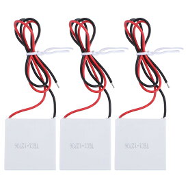 Beavorty TEC1-12706 ペルチェ式熱電冷却器 12V 6A 高出力コンパクト構造 半導体制冷片 3個セット 軽量設計 エアコンクーラー用冷却プレート