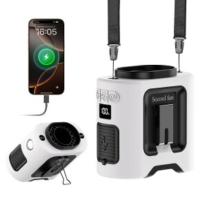 ���|����@ �x���g�t�@�� 14500mAh��e�� �\�����[�h�t��5�i�K�������� 1��4�� ���|�� ��|�� ��� �莝�� �ő�40���ԘA������ 360°��]�N���b�v �Ɨ��X�C�b�` �����d�� LED�c�ʕ\�� ���{���