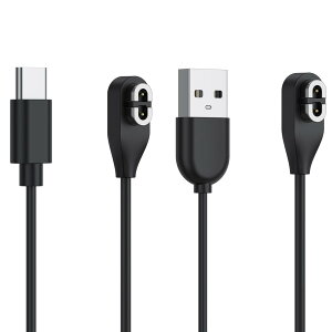 �y2�{�zShokz���`���C���z���p USB �[�d�P�[�u�� 60cm,1�� USB A + 1�� Type-C �Ή� Shokz OpenRun Pro/OpenRun/OpenRun Mini/Aeropex/OpenComm/Aftershokz���`���C���z��