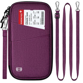 [BKNOOU] Passport Holder Family Rfid Blocking Travel Document Organizer for Men Women,Travel Passport Wallet Multiple Passport Holder for Traveling,Family passport holder for 2 4 5