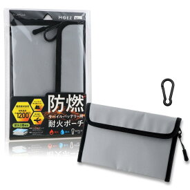 LEPLUS カラビナつき耐火ポーチ「MOEZ」 Mサイズ LN-TPMZM-SK