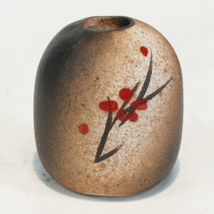3号 赤絵付ミニ 花入 信楽焼 陶器 花器 花瓶 彩り屋