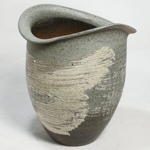 12号 古窯 刷毛目変形 花入 信楽焼 陶器 花器 花瓶 彩り屋