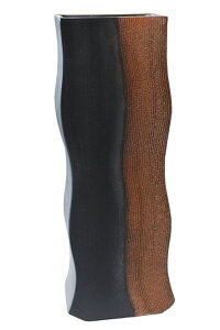 15号 赤サメ肌長角筒 花器 信楽焼 陶器 花器 花瓶 彩り屋