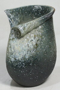 12号 灰窯変しずく 花入 信楽焼 陶器 花器 花瓶 彩り屋