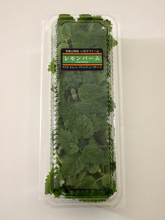 楽天市場 レモンバーム 15g フレッシュハーブ 食用 和歌山県産レモンの香りの風味づけに サラダ オムレツ プディング ハーブティーに 収穫時期4 10月 彩り屋 彩り屋