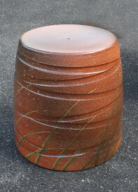 信楽焼 ガーデンテーブル スツール1点 20号 火色なびき草テーブルセット 陶器 テーブル 彩り屋