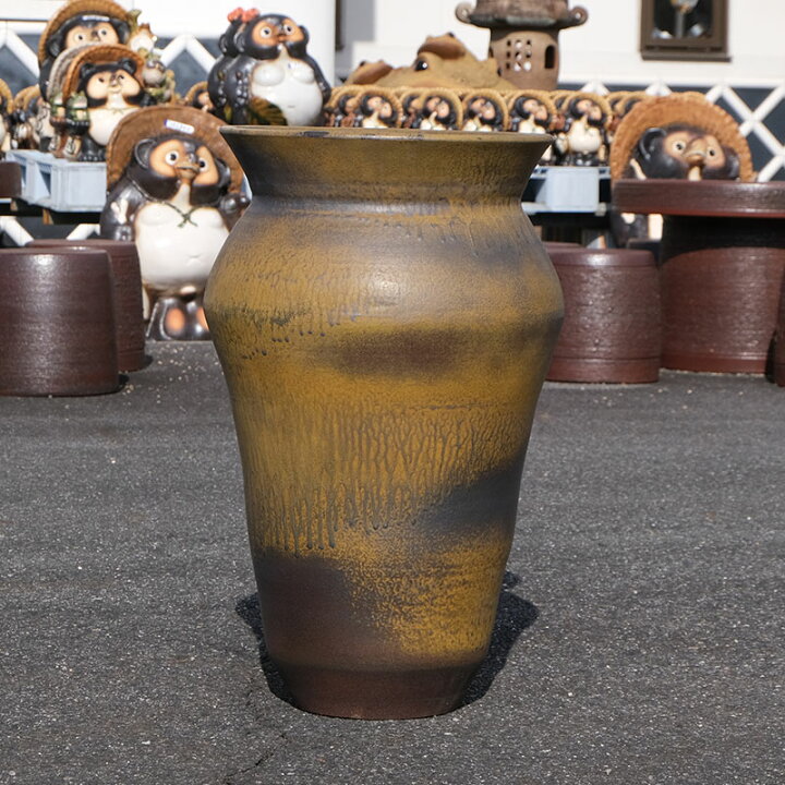 楽天市場】【10%OFF】【ヴィンテージ商品 在庫限り】大壺黄土色 壺 壷 