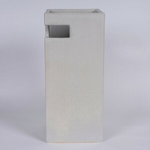 傘立て 陶器 信楽焼 カット ホワイト (チタンマット釉) 傘立 開店祝い 新築祝い 引越し祝い 贈り物 ギフト プレゼント 玄関収納 玄関先 彩り屋